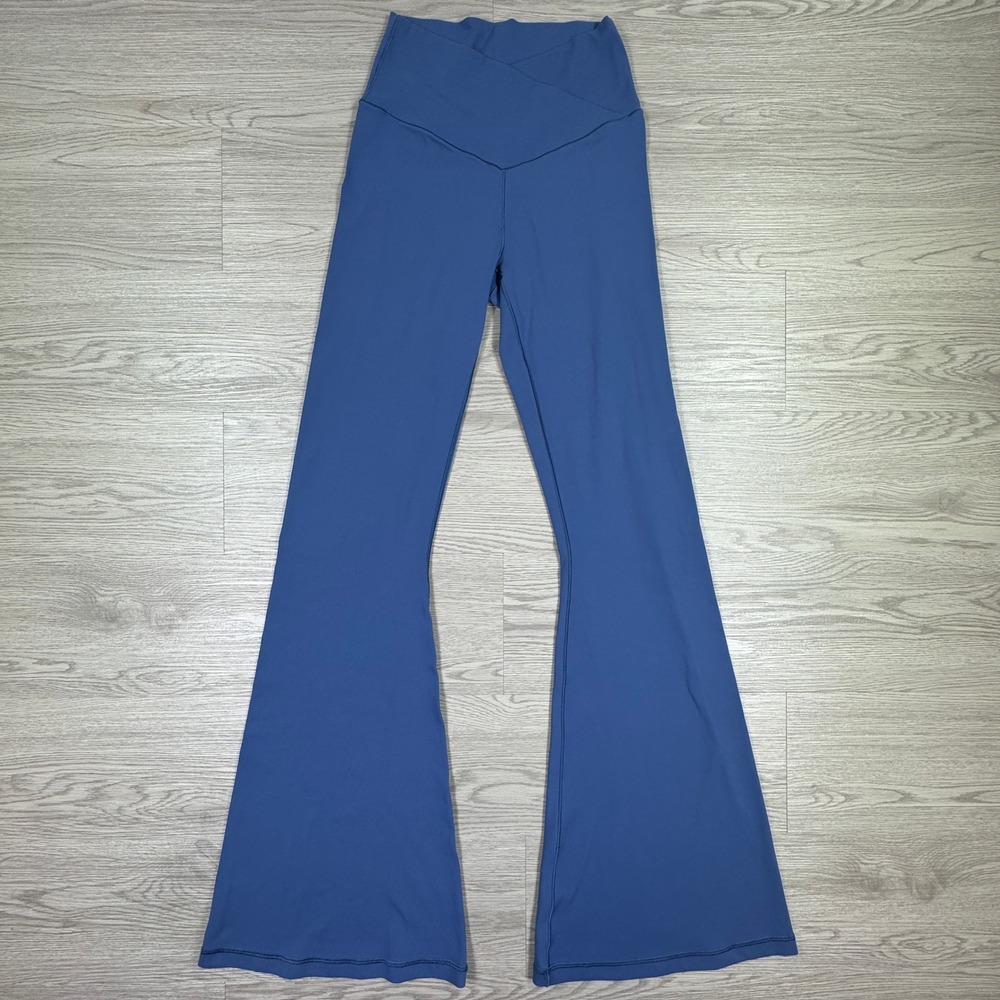 OFFLINE by Aerie Women's Leggings Real Me Flare Blue Medium Crossover High Rise